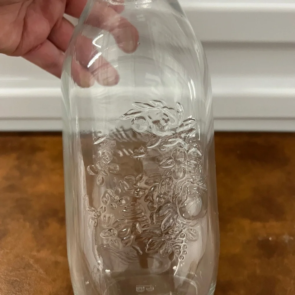 Bormioli Rocco Quattro Stagioni Italian Glass Bottle 1L Farmhouse Kitchen Decor